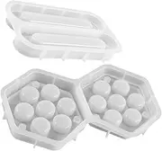 GARVALON Epoxy Resin Molds Dice Box Making Molds Hexagonal Dice Storage Case Diy Game Australia