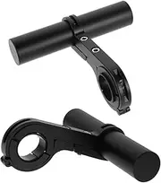 Abaodam 2pcs Bicycle Handlebar Extension Mount Multi Function Bracket for Speedometer Headlight Lightweight Portable Compatible with All Bicycle Types for Commuting Sports