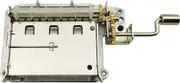 Wingostore 30 Notes Hand Crank Music Box Movement with Copper Gear DIY Make Your Music Tool Kit