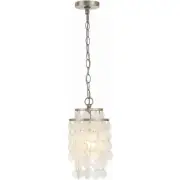 Crystorama BRI-3000-SA Brielle Mini Pendant Antique Silver