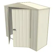Build-a-Shed 2.3 x 0.8 x 2.3m Gable No Side Doors Shed - Cream
