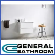 White 750mm Wall Hung Vanity With Ceramic Basin