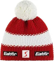 [Eisbär] Star Pompom Hat SKA Kids Ardea-White-Ardea, red, White, One Size