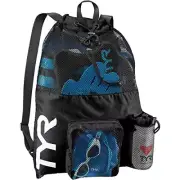 Big Mesh Mummy Backpack for Swim, Gym and Workout Gear, 40 One Size Black