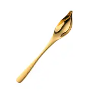1Pcs 304 Stainless Steel Saucier Scoop Pointed Waterdrop Dressing Sauce Oil Spoon For Honey Ice Cream Cake Kitchen Baking Tools