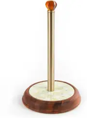 Parchment Check Paper Towel Stand, Paper Towel Holder for Kitchen
