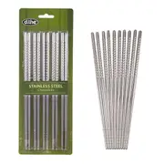 Set of 5 Stainless Steel Chopsticks D.line Asian Noodles Cutlery Kitchen