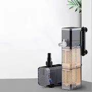 Tigerlily Enterprises 25W 4-in-1 Internal Aquarium Filter, 1500L/H Submersible Sponge Filter. Water Pump Oxygen Aeration Wave Maker for Fresh & Saltwater Aquariums up to 150L