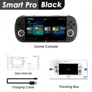 Smart Pro Handheld Game Console 4.96''IPS Screen Linux System Joystick RGB Light