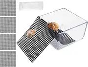 Hermit Crab Water Tank With Climbing Ramp, Habitat, Pool Supplies, Aquarium Tank Cage Accessories for Small to Medium Crabs (3.93×3.93 Inches)