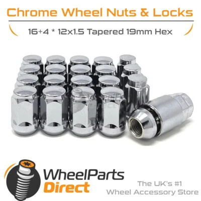 Wheel Nuts & Locks 16+4 12x1.5 for Mazda CX-5 [Mk1] 11-17 on Aftermarket Wheels
