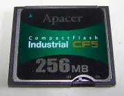 Apacer 256MB Compact Flash Industrial CF AP-CF256MK9NS-NRB P/N:81.27220.P112B