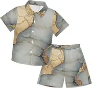 [Caihoyu] Little & Big Boy's Outfits Shirt Short Sets Toddler Boy Outfit Infant Little Boy Gift