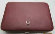 Padded Sewing Bobbin Needle Storage Clamshell Case 42 Unit Capacity Burgundy