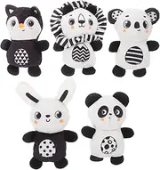 Plush Animal Characters for Boys and Girls Party 5pcs Baby Toys Finger Puppets Interactive Educational Sets
