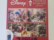 Disney Thomas Kinkade Studios 3 Jigsaw Puzzle Mickey & Minnie Beauty & Beast
