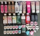 Huge 43 Pc Lot Bath & Body Works Wash Spray Lip Balm Sanitizer Cream Hand Soap!