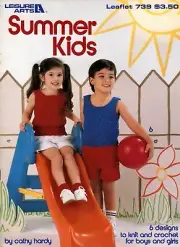 Summer Kids 6 Designs to Knit and Crochet for Boys and Girls Leaflet 739 NOS