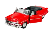 WELLY OLD TIMER 1953 FORD CRESTLINE SUNLINER RED 1:34 DIE CAST METAL MODEL NEW