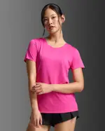Light Speed Tech Tee, 2XU, L, Fuchsia/Fuchsia Reflective, Female