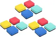 VILLFUL 12 pcs Magnetic Dry Erase Erasers for Classroom Lightweight Chalkboard Wipers and Portable Cleaning for School and Office
