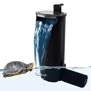 Aquarium Internal Filter 3 to 20 Gallons, for Turtle Tanks, Reptiles, Amphibi...