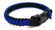 Paracord Bracelet Black/Blue Micro Cord 550 U.S.Seller - Handmade