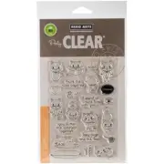 Hero Arts Purr Cat Kitten Clear Stamps - NEW