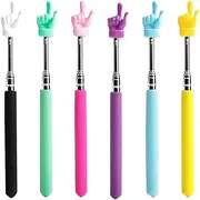 Telescopic Teachers Pointer, Hand Pointer Mini Pointer Stick Finger Pointers for Classroom for Kids(6PCS)