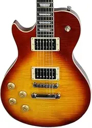 Sawtooth Heritage 60 Series Flame Maple Top Left-Handed Electric Guitar, Tobacco Burst