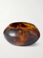 [Dinosaur Designs] Dinosaur Designs - Large Boulder Tortoiseshell Resin Bangle - One size One size Tortoiseshell