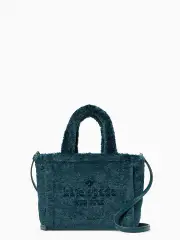 ella faux shearling small tote