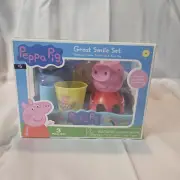 Peppa Pig Great Smile Set 3 Piece 1. Toothbrush 1 Holder