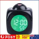 Creative Projection Clock LED Electronic Alarm Clock for Home Decoration (Black)