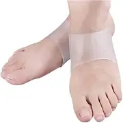Silicone Arch Support Pads - Men & Women Clear Shoe Inserts with Padded Cushions, for Flat Foot Pain Relief Fallen Arches Plantar Fasciitis Cushioned and Heel Spurs
