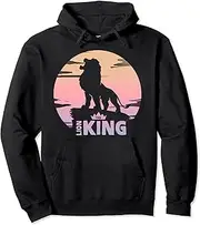 [Disney] Lion King Simba Crown Logo Gradient Sunset Silhouette Pullover Hoodie