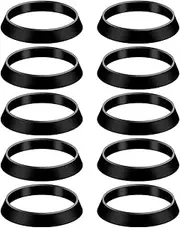 10pcs Cone Seal Ring, Waste Pipe Seal Ring Sink Drain Gasket Cone Rubber Washers Plumbing for 1 1/2 Inch Shower Drain Pipe Sink Tube Odour Trap Siphon 38mm Inner Diameter 43mm Outer Diameter
