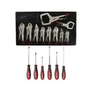 Milwaukee TORQUE LOCK Locking Pliers Kit (10-Piece) + Screwdriver Set (6-Piece)