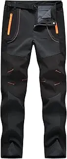 [Rdruko] Men's Outdoor Lightweight Waterproof Hiking Skiing Climbing Cargo Pants with Belt