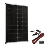 12V 400W Fixed Solar Panel Mono Caravan Power W/Solar Charging Cable Connector