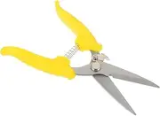Totority 1Pc Pruning Scissor with Non Slip Handle Serrated Gardening Shear Tool Durable Pruning Cutter for Garden Orchard Easy to Use Random Color