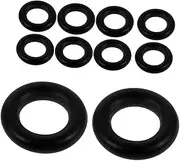 10pcs Stem Seal Kit Valve Stem Sealing Valve Rubber Ring Sealing Ring Kit Oil Return Valves Sealing Rings Replacement Rubber Rings Oil Return Valves Rings Valve Stem Rubber Ring
