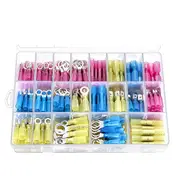240pcs Heat Shrink Electrical Terminals Wire Connectors Crimp Marine Kit