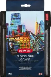 Procolour Wallet, Colored Pencils, Includes A5 Sketching Pad, 10 Procolour Pe...