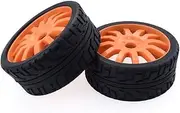 1/8 Flat Sports car Wheel, Orange Umbrella-Shaped Rim