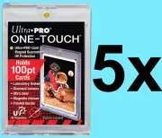 5 Ultra Pro ONE TOUCH MAGNETIC 100pt UV Card Holders Display Storage Case 81911