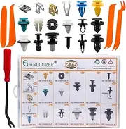 Ganluuree 275PCS Car Bumper Clips - Push-Type Retainer Fastener Rivet Trim Panel Clips Assortment for Tesla Model 3 Y X S - 18 Popular Sizes - Interior & Exterior