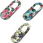 DOITOOL 3 Pack Floral Laptop Camera Cover Slide Webcam Privacy Lens Protector Thin Design for Privacy