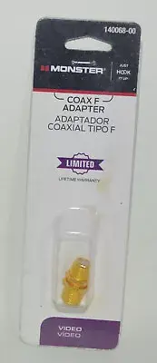 Monster Coax F Adapter Connect Two Male Coax Cables Together 900 MHz
