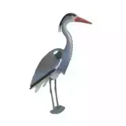 Great Blue Heron Decoy, Stands 30 Inches Tall, for Water Garden & Pond Predators